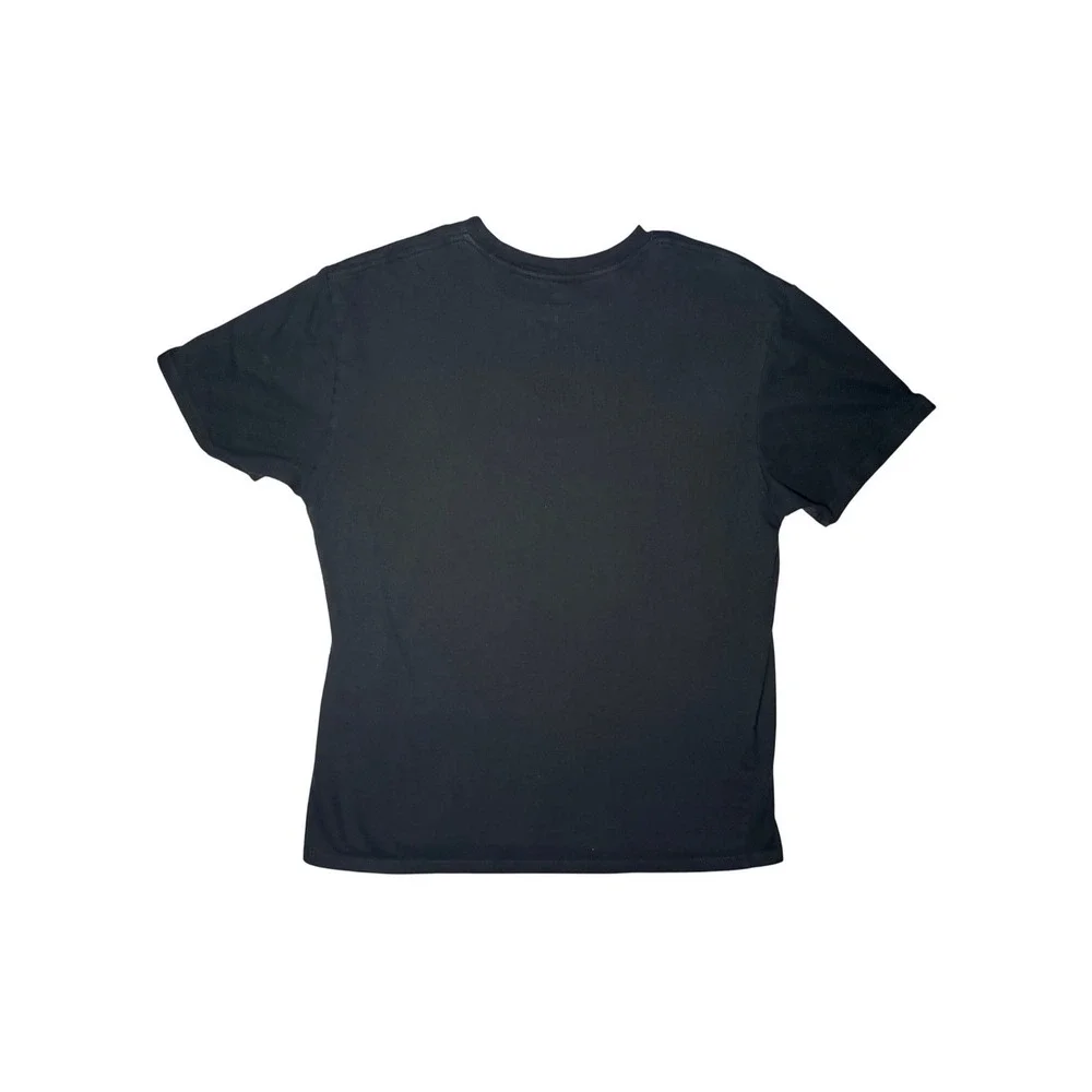 Adidas Golf T-Shirt Men XL Black Graphic Logo Short Sleeve Cotton